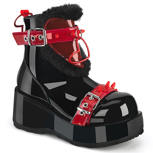 2 3/4" Platform Ankle Boot, Inside Zip (Demonia CUB57/BPT-RPVC)