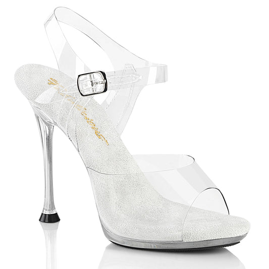 4 1/2" Heel, 2/5" PF Ankle Strap Sandal (Fabulicious CUPID408/C/M)