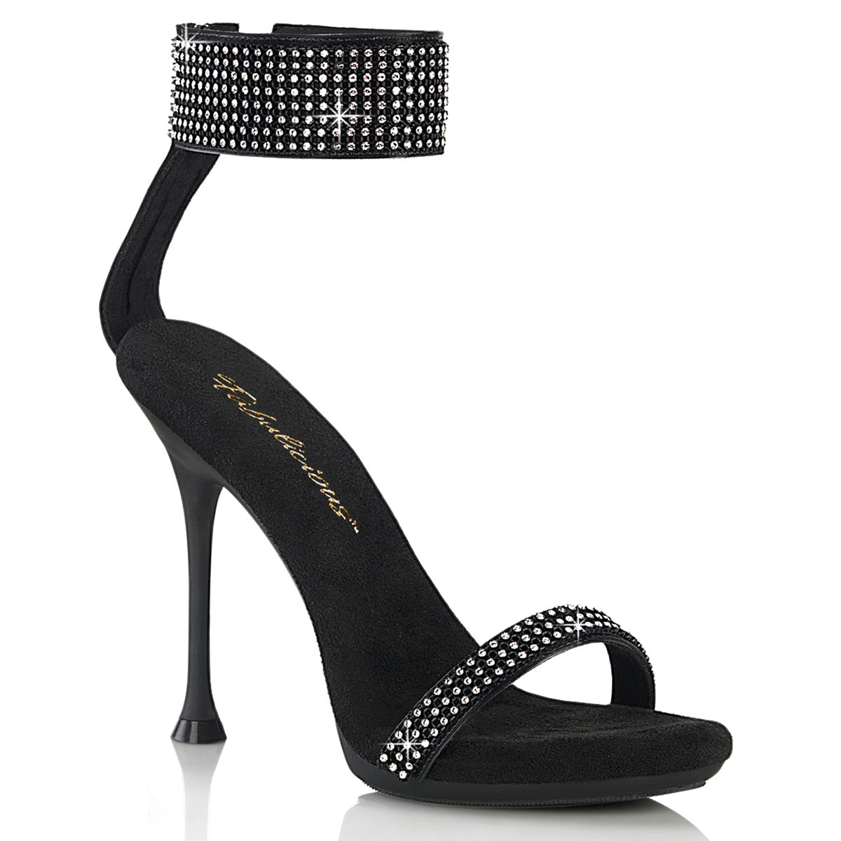 4 1/2" Heel, 2/5" PF Ankle Strap Sandal w/RS (Fabulicious CUPID440/BPU-RS/M)