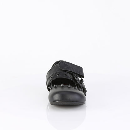Ballet Flat Double Strap Mary Jane (Demonia DAI08/BVL)