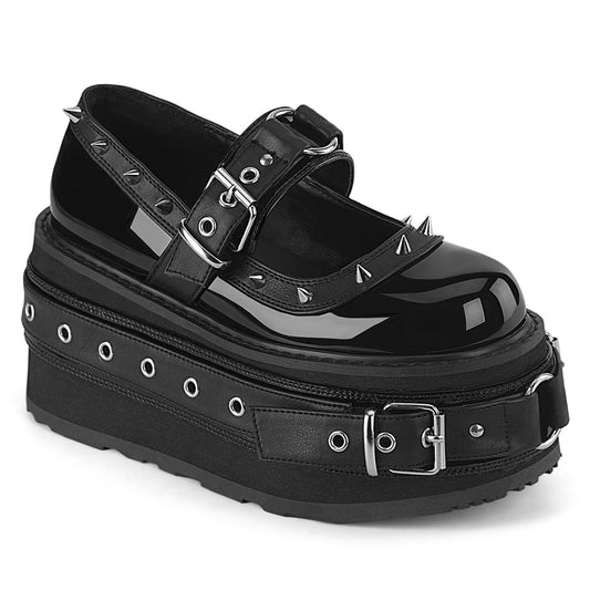 3 1/2" PF Lace-Up Maryjane (Demonia DAM20/BPT-VL)