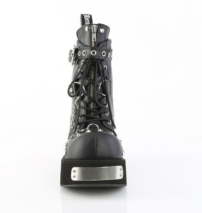 3 1/4" PF Lace-Up Ankle Boot (Demonia DANK57/BVL)