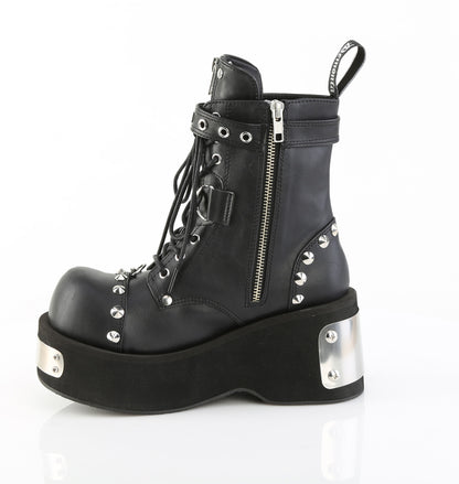 3 1/4" PF Lace-Up Ankle Boot (Demonia DANK57/BVL)