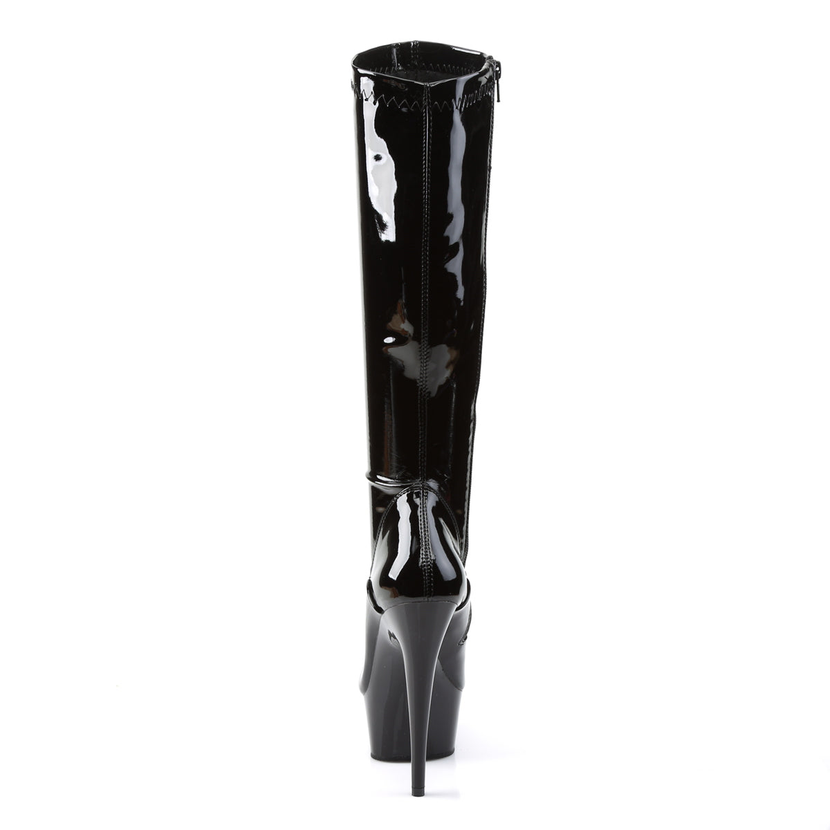 6" Heel, 1 3/4" PF Stretch Knee BT, Side Zip (Pleaser DEL2000/B/M)