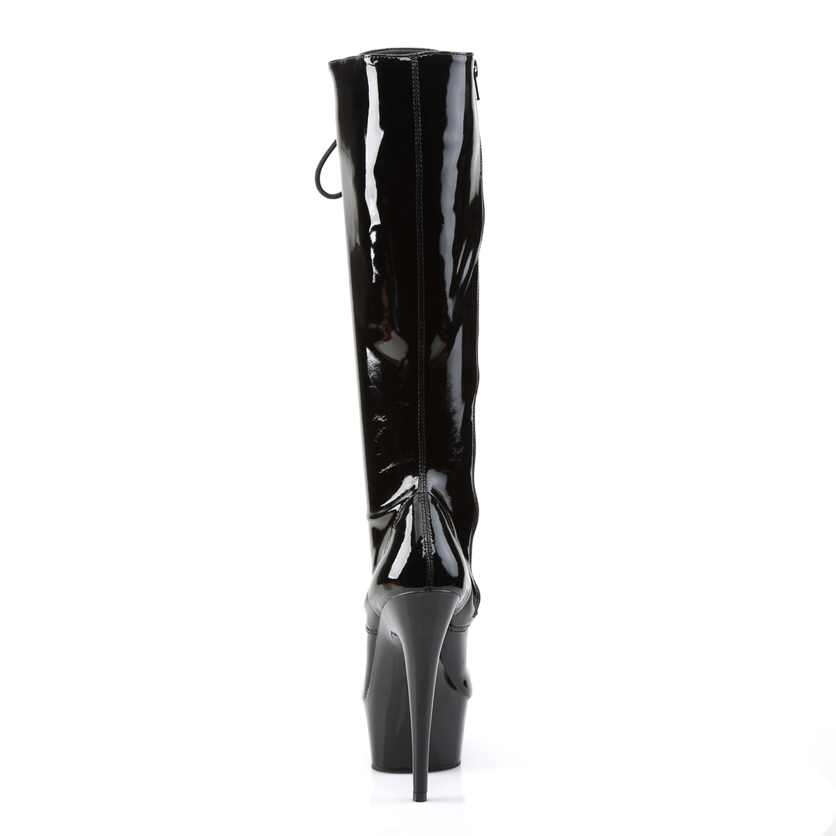 6" Heel, 1 3/4" PF Stretch Knee BT, Side Zip (Pleaser DEL2023/B/M)