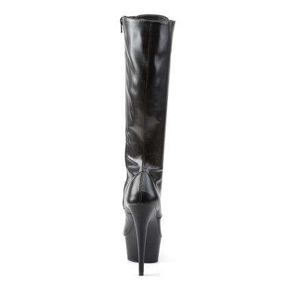 6" Heel, 1 3/4" PF Stretch Knee BT, Side Zip (Pleaser DEL2023/B/M)