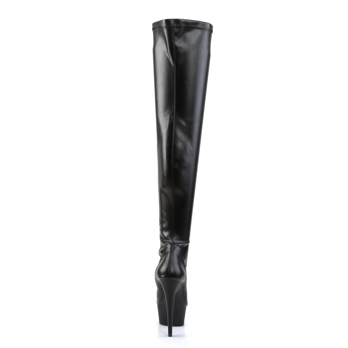 6" Heel, 1 3/4" PF Thigh High Boot, Side Zip (Pleaser DEL3000/B/M)