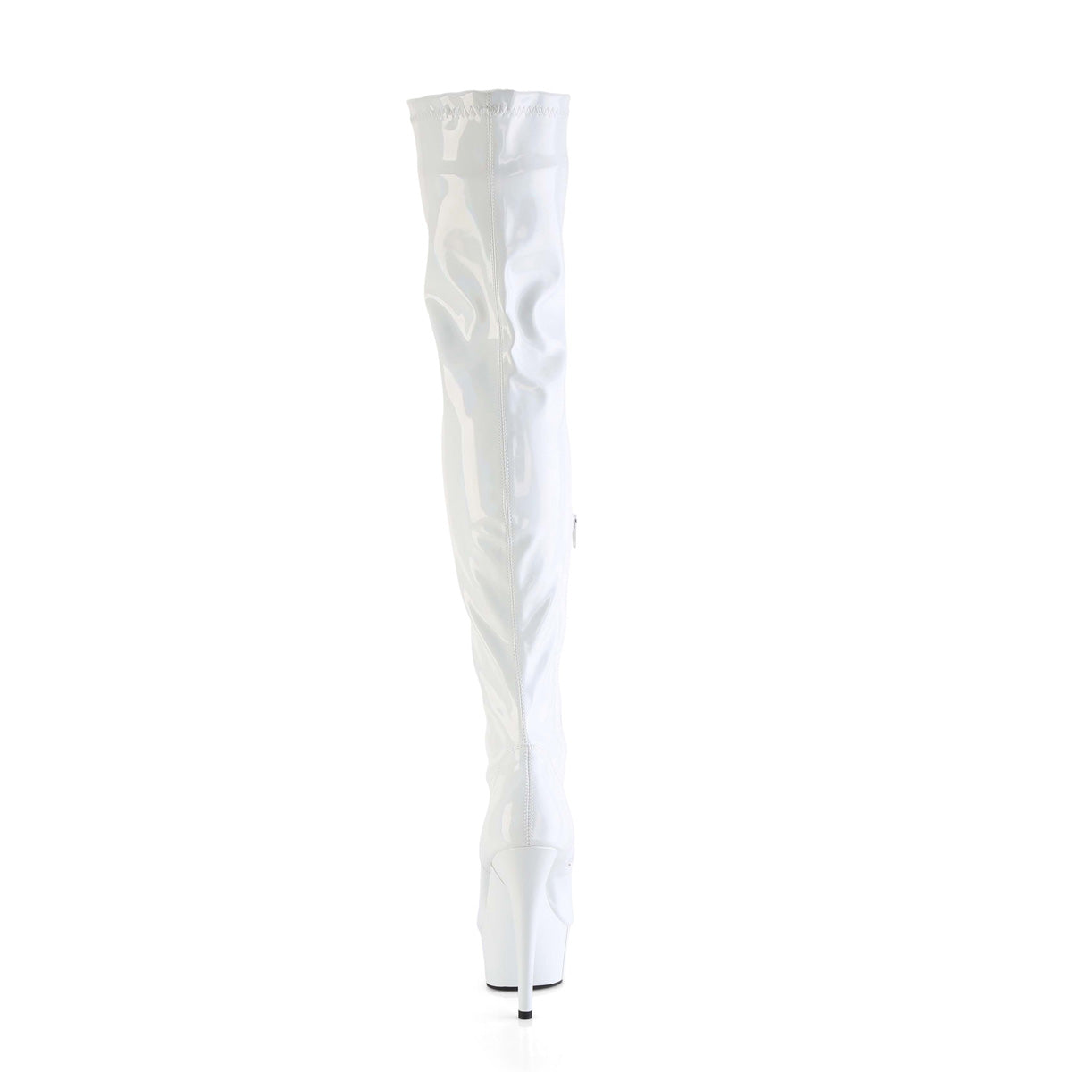 *6" Heel, 1 3/4" PF Stretch Thigh Boot,  12" Side Zip (Pleaser DEL3000HWR/BHG/M)