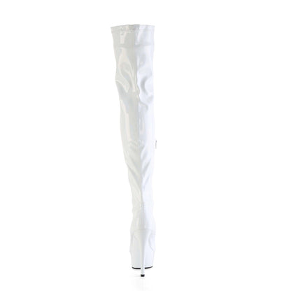 *6" Heel, 1 3/4" PF Stretch Thigh Boot,  12" Side Zip (Pleaser DEL3000HWR/BHG/M)