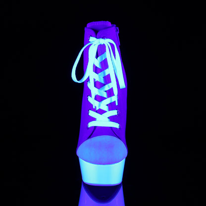 6" Heel, 1 3/4" P/F Sneaker, Side Zip (Pleaser DEL600SK-02/BCA/NW)
