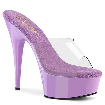 6" Heel, 1 3/4" Platform Peep Toe Slide (Pleaser DEL601/B/M)