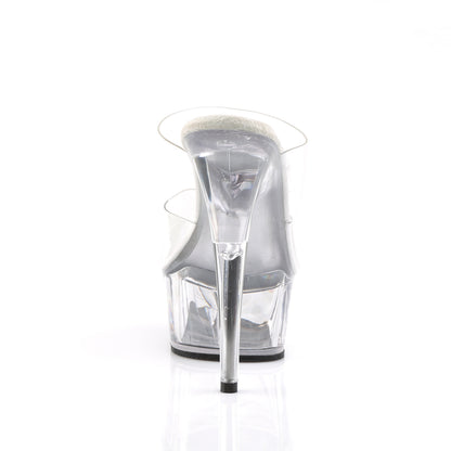 6" Heel, 1 3/4" PF Two-Band PF Slide (Pleaser DEL602/C/M)
