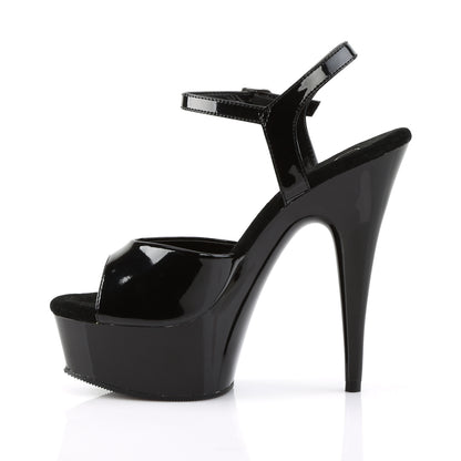6" Heel, 1 3/4" PF Ankle Strap Sandal (Pleaser DEL609/B/M)