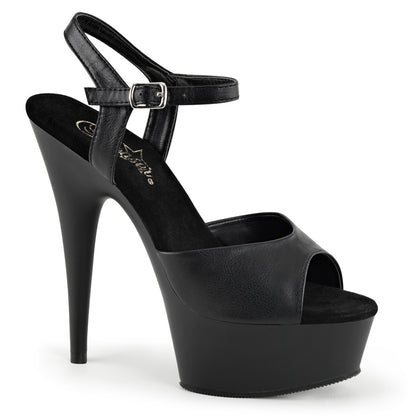 6" Heel, 1 3/4" PF Ankle Strap Sandal (Pleaser DEL609/B/M)