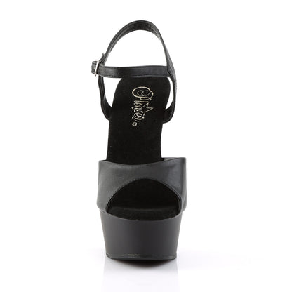 6" Heel, 1 3/4" PF Ankle Strap Sandal (Pleaser DEL609/B/M)