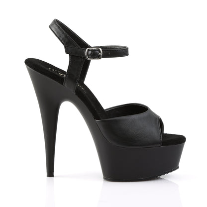 6" Heel, 1 3/4" PF Ankle Strap Sandal (Pleaser DEL609/B/M)