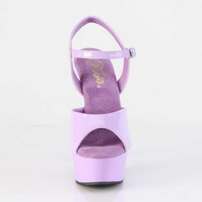 6" Heel, 1 3/4" PF Ankle Strap Sandal (Pleaser DEL609/B/M)