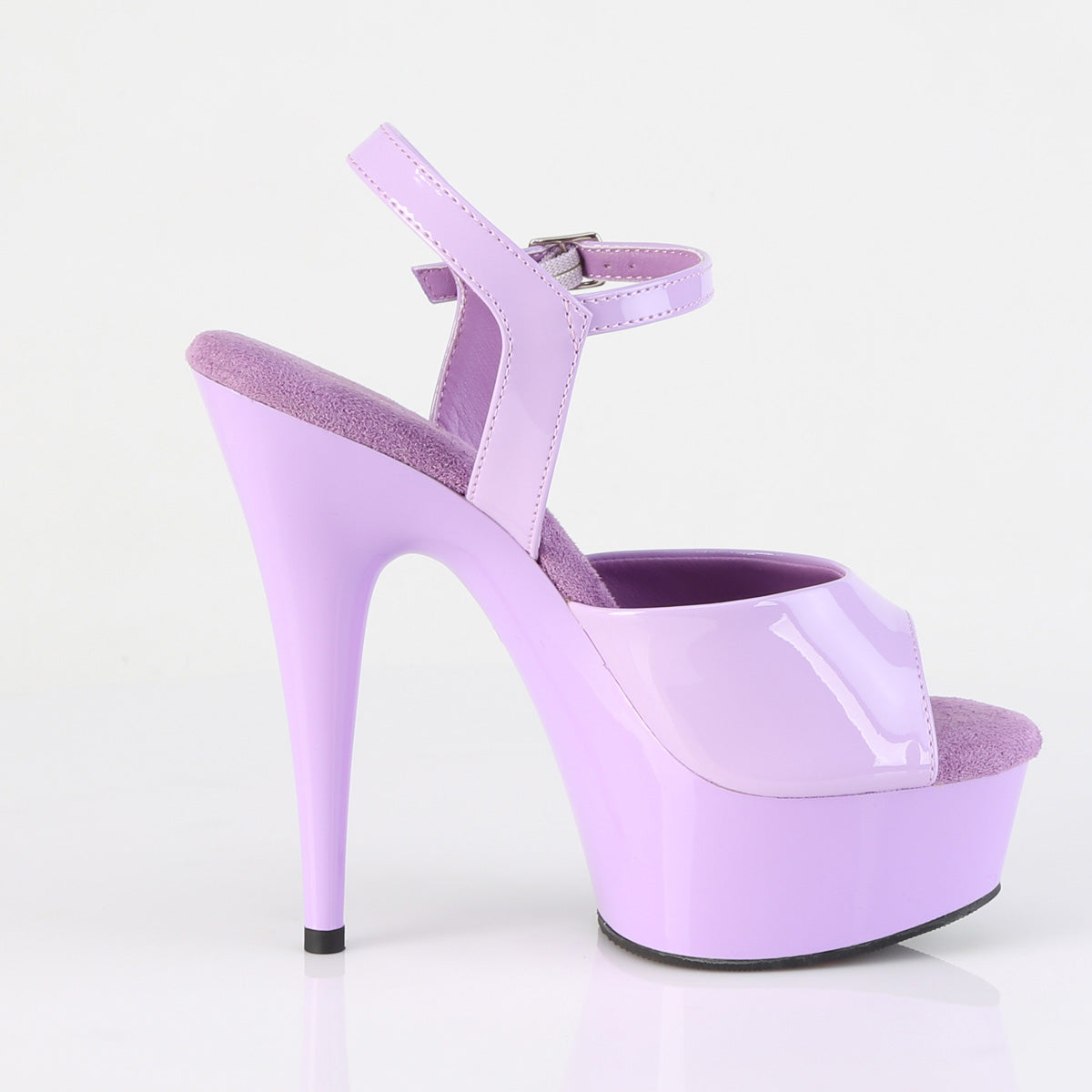 6" Heel, 1 3/4" PF Ankle Strap Sandal (Pleaser DEL609/B/M)