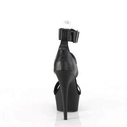 *6" Heel,1 3/4" PF Close Back Triple Band Ankle Strap Sandal (Pleaser DEL629/BPU/M)