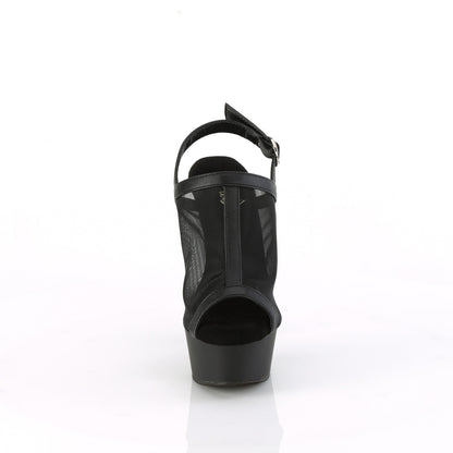 *6" Heel, 1 3/4" PF Mesh Sling Back Sandal (Pleaser DEL636/BPU/M)
