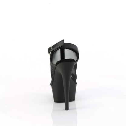 *6" Heel, 1 3/4" PF Mesh Sling Back Sandal (Pleaser DEL636/BPU/M)