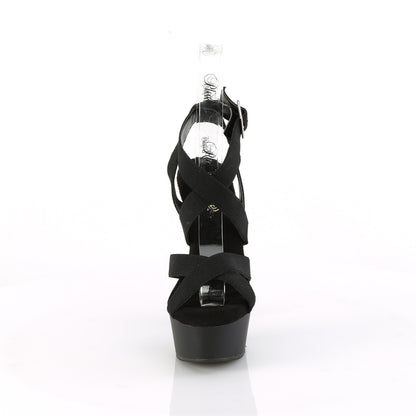 *6" Heel, 1 3/4" PF Criss Cross Ankle Strap Sandal (Pleaser DEL638/BELS/M)