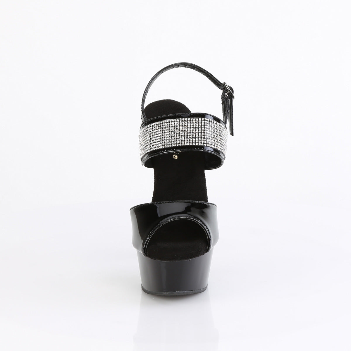 6" Heel, 1 3/4" PF Sling Back Ankle Strap Sandal (Pleaser DEL639/B/M)