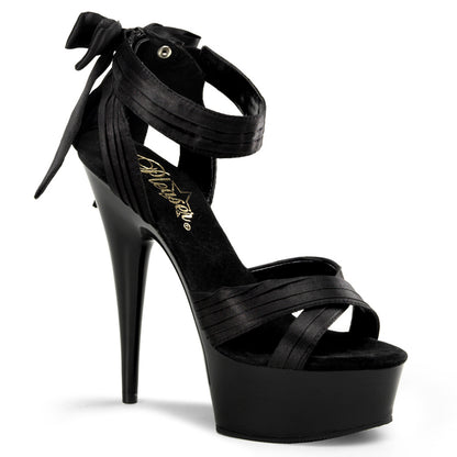 6" Heel, 1 3/4" PF Criss-Cross Straps Close Back Sandal (Pleaser DEL668/BSA/M)