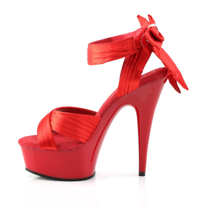 6" Heel, 1 3/4" PF Criss-Cross Straps Close Back Sandal (Pleaser DEL668/BSA/M)