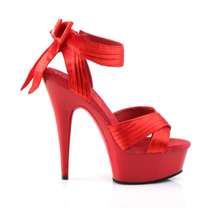 6" Heel, 1 3/4" PF Criss-Cross Straps Close Back Sandal (Pleaser DEL668/BSA/M)