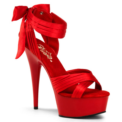6" Heel, 1 3/4" PF Criss-Cross Straps Close Back Sandal (Pleaser DEL668/BSA/M)