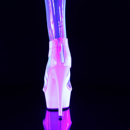 6" Heel, 1 3/4" PF Cross Close Back Sandal, Back Zip (Pleaser DEL669/B/M)