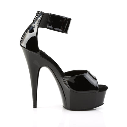 6" Heel, 1 3/4" PF Close Back Sandal (Pleaser DEL670-3/B/M)