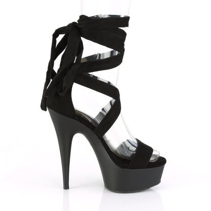 6" Heel, 1 3/4" PF Criss Cross Ankle Wrap Sandal (Pleaser DEL671/BFS/M)