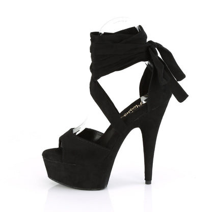 6" Heel, 1 3/4" PF Criss Cross Ankle Wrap Sandal (Pleaser DEL679/BFS/M)