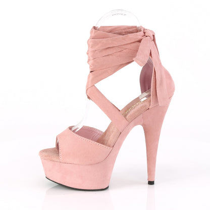 6" Heel, 1 3/4" PF Criss Cross Ankle Wrap Sandal (Pleaser DEL679/BFS/M)