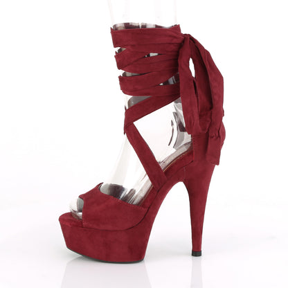 6" Heel, 1 3/4" PF Criss Cross Ankle Wrap Sandal (Pleaser DEL679/BFS/M)