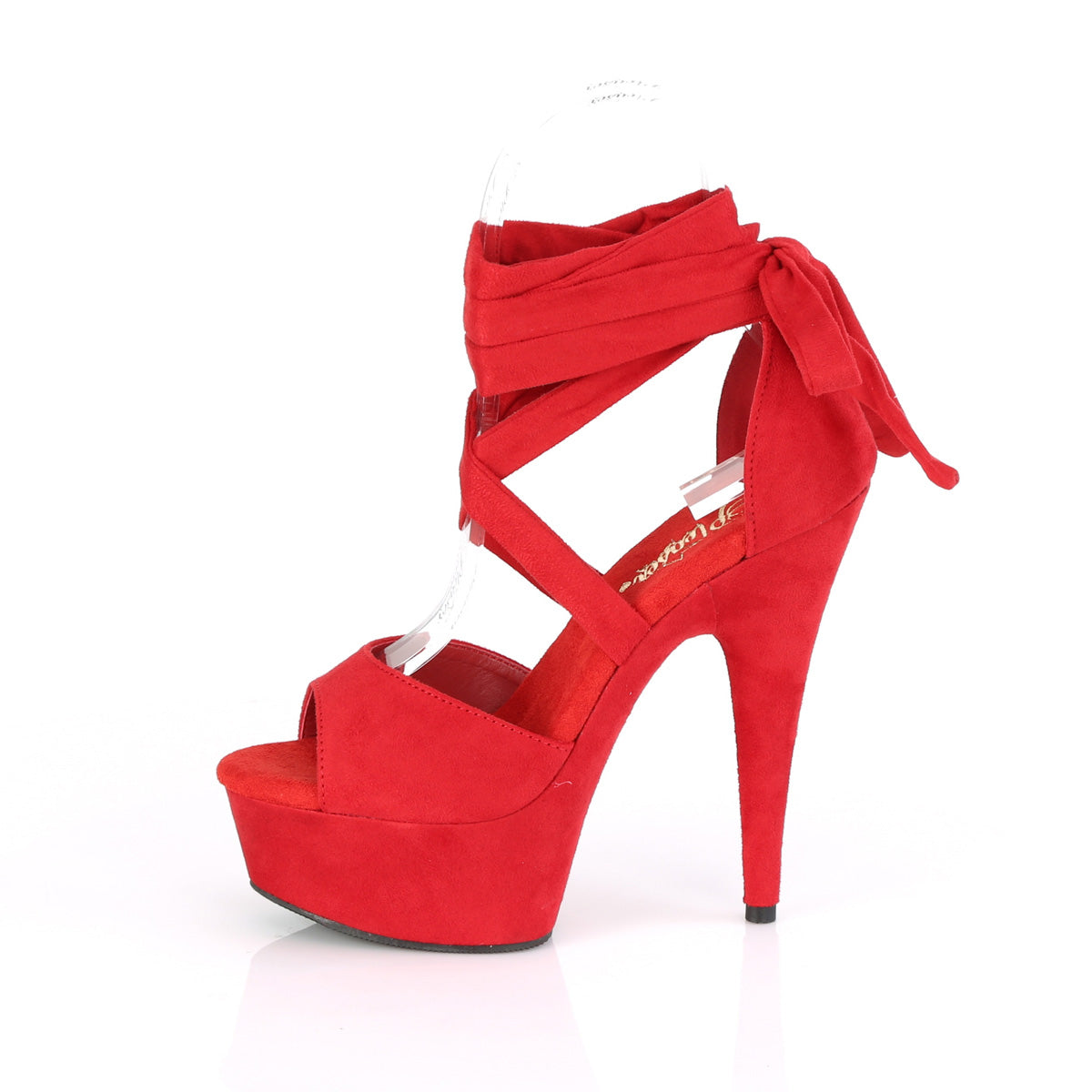 6" Heel, 1 3/4" PF Criss Cross Ankle Wrap Sandal (Pleaser DEL679/BFS/M)