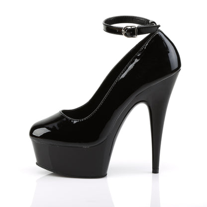 *6" Heel Ankle Strap Platform Pump (Pleaser DEL686/B/M)