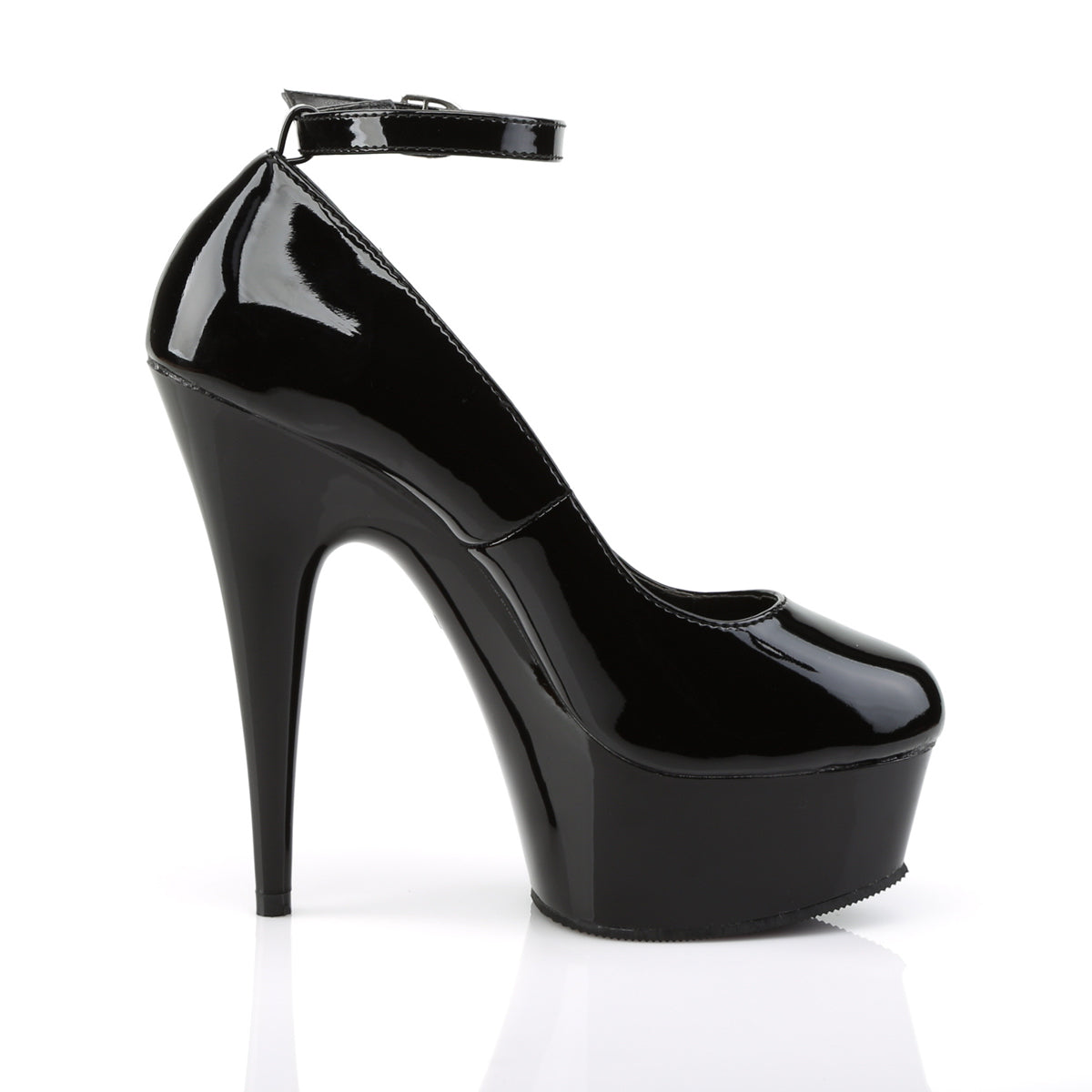 *6" Heel Ankle Strap Platform Pump (Pleaser DEL686/B/M)