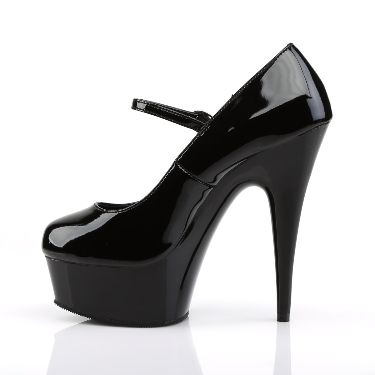 6" Heel, 1 3/4" PF Mary Jane Pump (Pleaser DEL687/B/M)