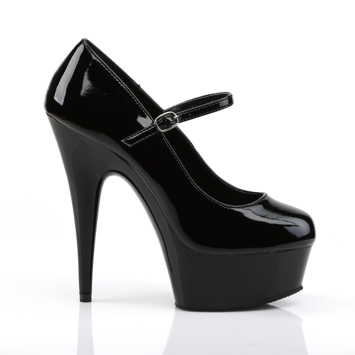 6" Heel, 1 3/4" PF Mary Jane Pump (Pleaser DEL687/B/M)