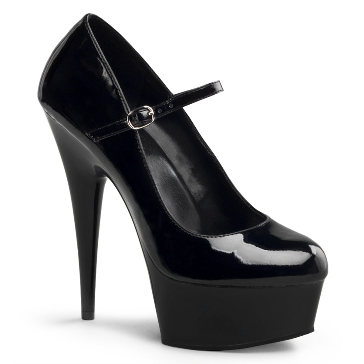 6" Heel, 1 3/4" PF Mary Jane Pump (Pleaser DEL687/B/M)