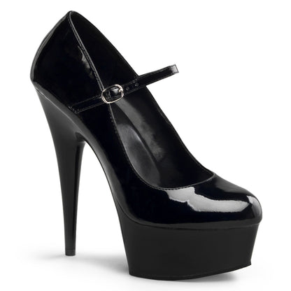 6" Heel, 1 3/4" PF Mary Jane Pump (Pleaser DEL687/B/M)
