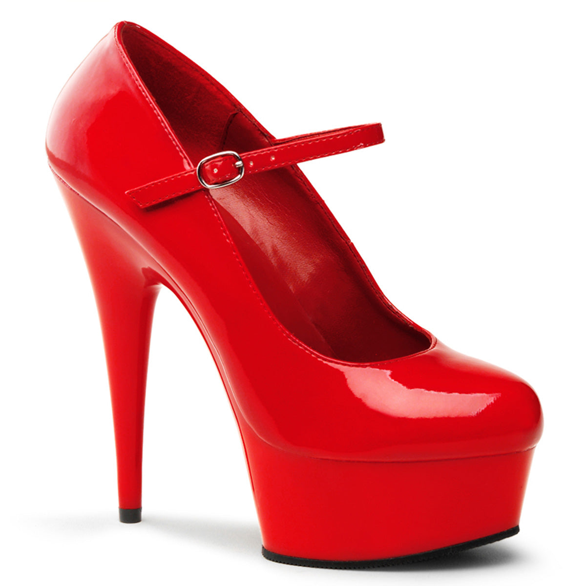 6" Heel, 1 3/4" PF Mary Jane Pump (Pleaser DEL687/B/M)