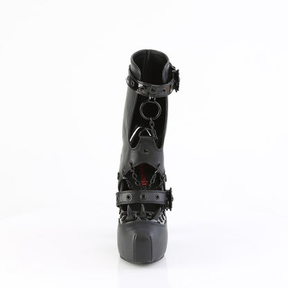 5" Heel 1 1/2" Concealed PF Maryjane Pump w/ Spat (Demonia DEMON13/BVL)
