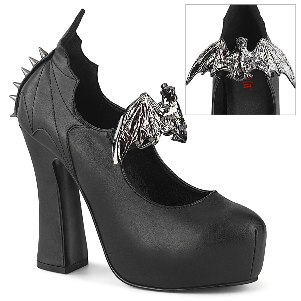**5" Heel 1 1/2" Concealed PF Maryjane Pump (Demonia DEMON18/BSA-LC)