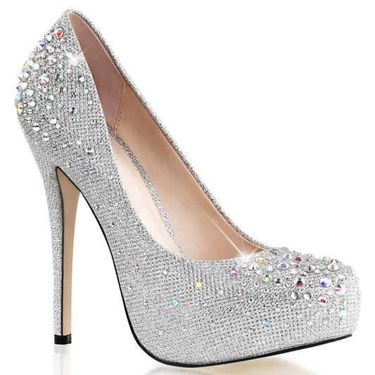 5" Heel, 1" Hidden PF Pump Glitter (Fabulicious DEST06R/SGFA)