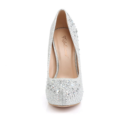 5" Heel, 1" Hidden PF Pump Glitter (Fabulicious DEST06R/SGFA)