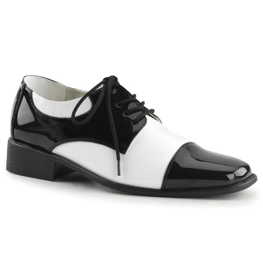 **1" Heel, MEN'S DISCO SHOES, Wing Tip (Funtasma DISCO18/BW)